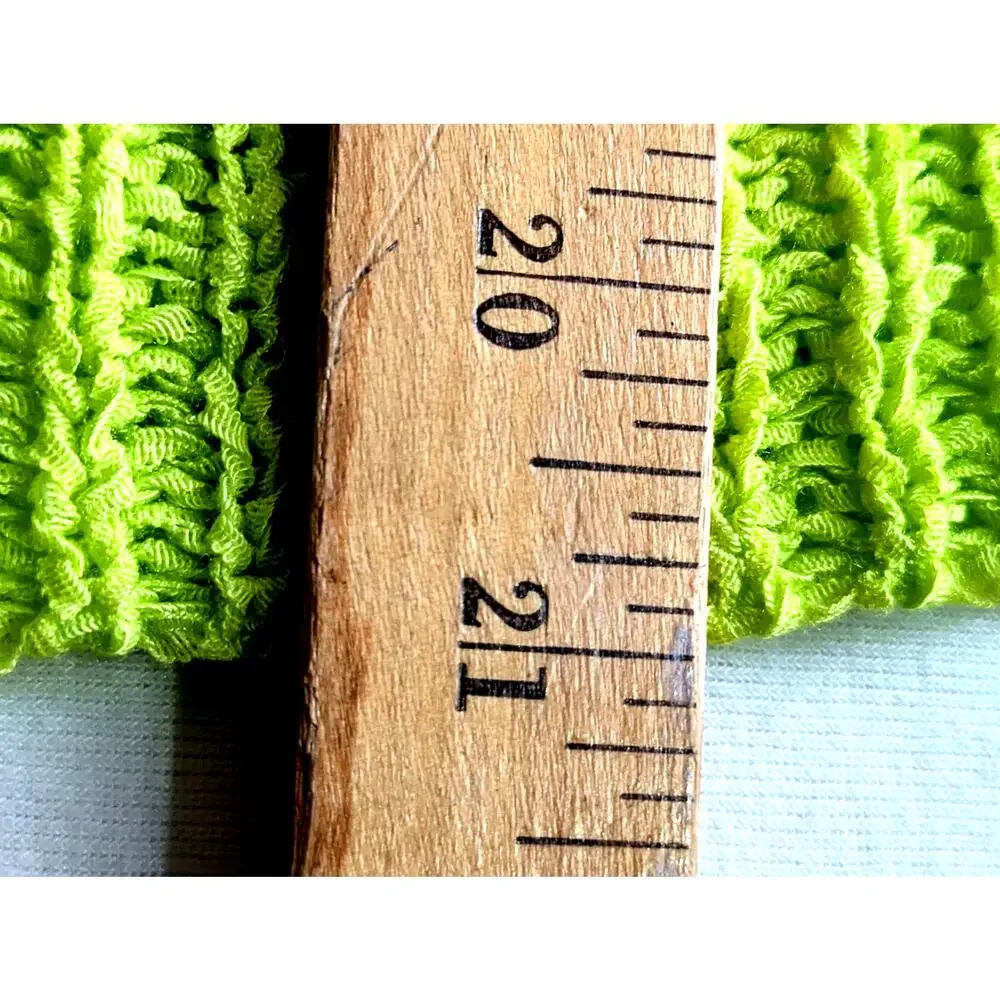 She & Sky Sz2 Oversized open weave sweater neon lime+white NWTbust 60